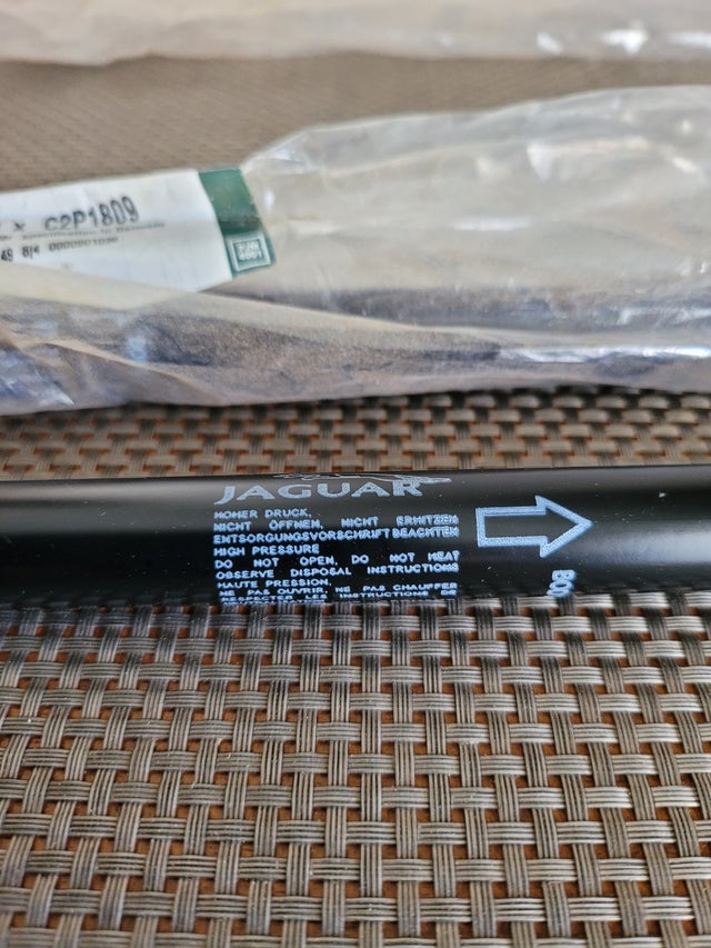 brand new jaguar XK boot struts