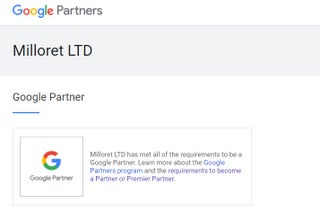 Agencia Google Partner. Campañas en Google ads