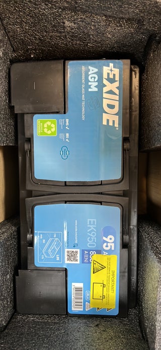 EK950 EXIDE START-STOP AGM CAR BATTERY 95AH 017