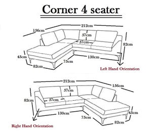Cheap Prices! Brand New BYRON 4 Seater Corner Sofa