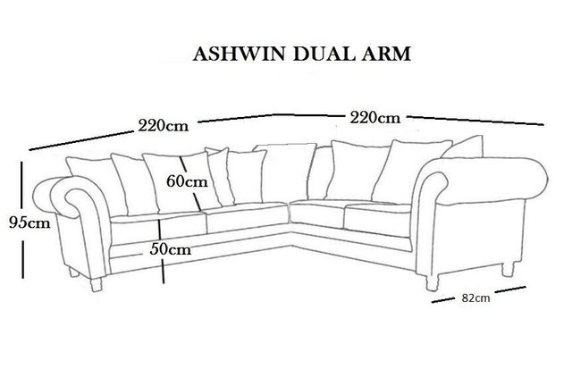 Cheap Prices! Brand New ASHWIN Grey Velvet Sofa