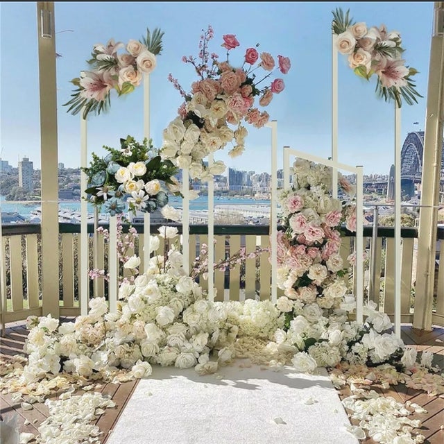 Elegant Wedding Arch Backdrop Stand Metal *Hire*
