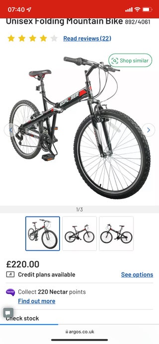 Folding Mountain Bike