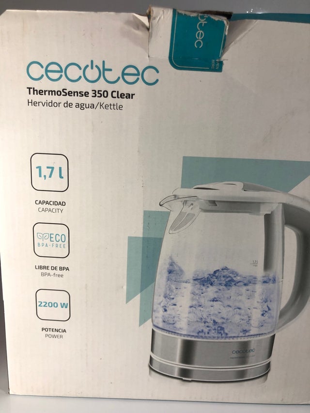 Cecotec hervidor sin cargador
