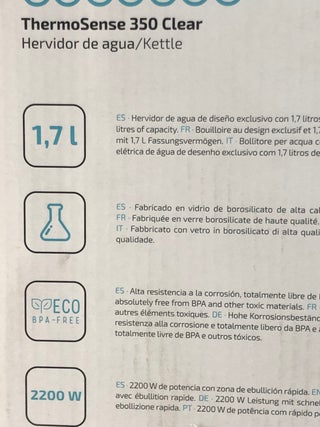 Cecotec hervidor sin cargador
