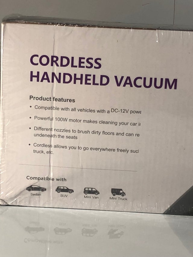 Aspirador de coche furgo