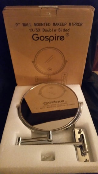 Gospire 9 inch bathroom mirror