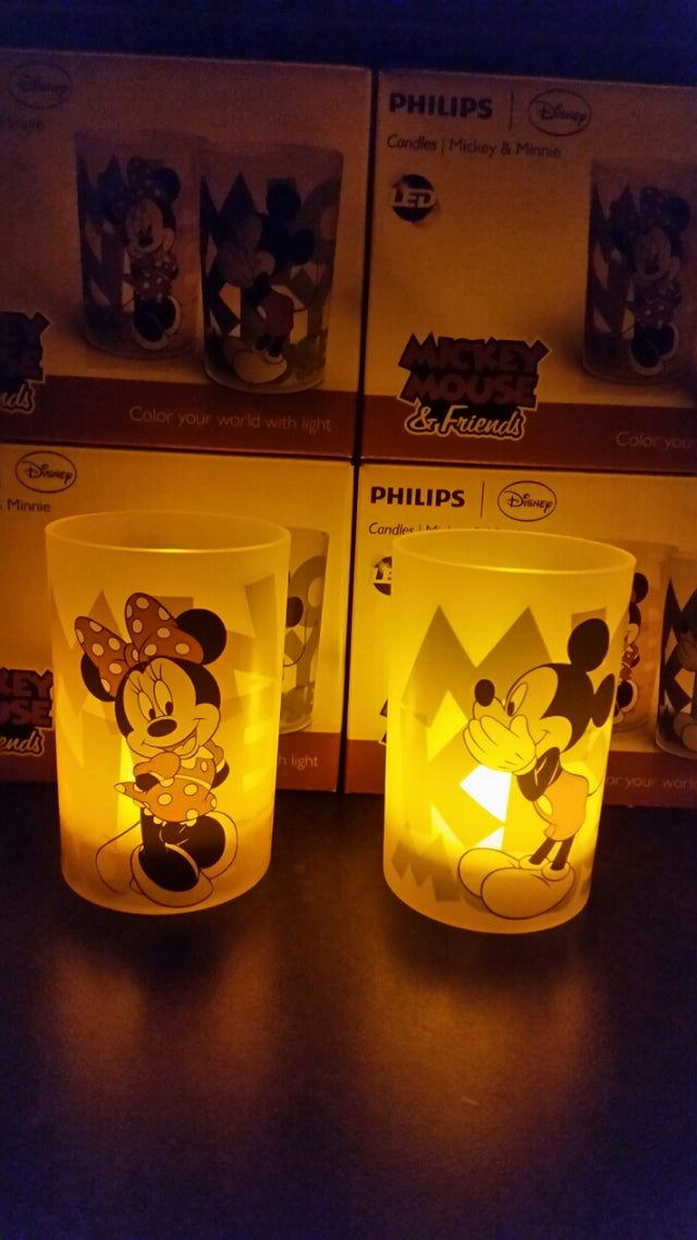 Disney bedside night lights.