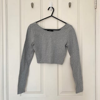 Forever 21 Grey Crop Top Size S