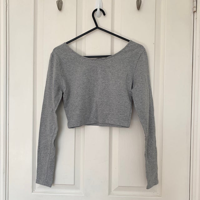Forever 21 Grey Crop Top Size S