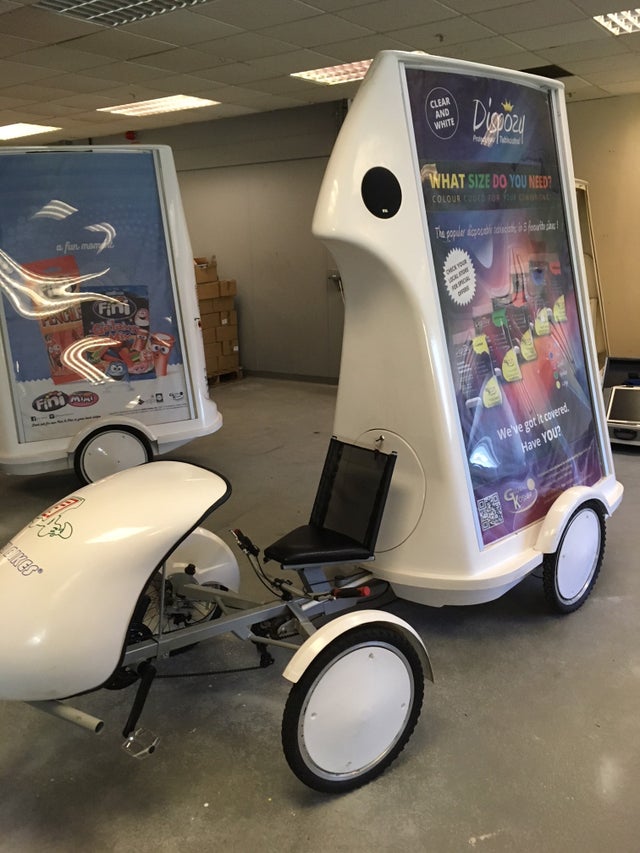 Unique Advertising Poster bike