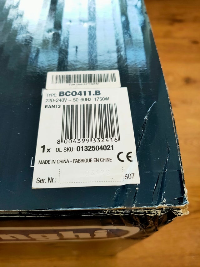 De'Longhi BCO 411.B espresso Filter &amp; Pump Coffee