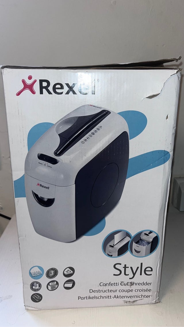 Rexel Style Confetti Cut Shredder
