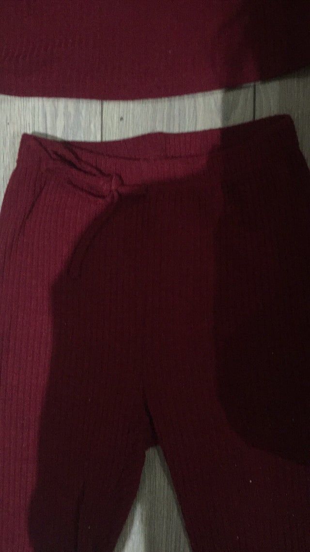 Women's Red Crop Top &amp; trousers