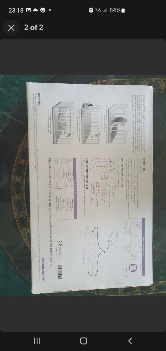 Baby breathing monitors