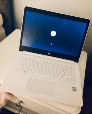 White HP Laptop