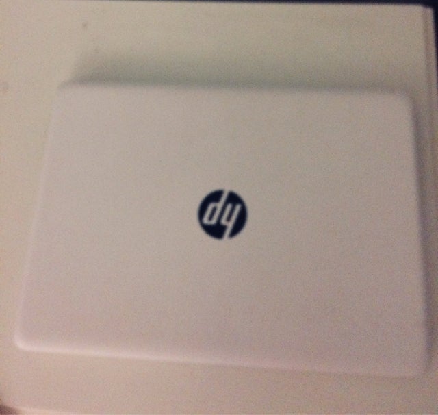 White HP Laptop