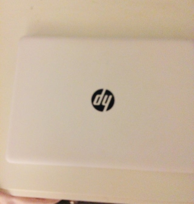 White HP Laptop