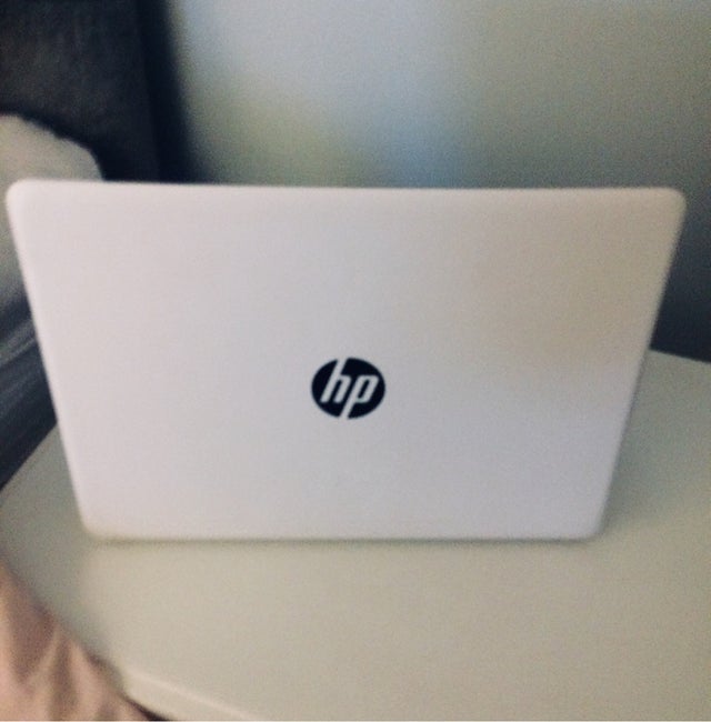 White HP Laptop