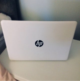 White HP Laptop