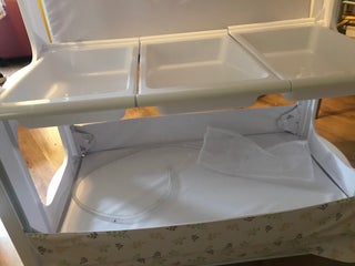 Baby bath with changing unit