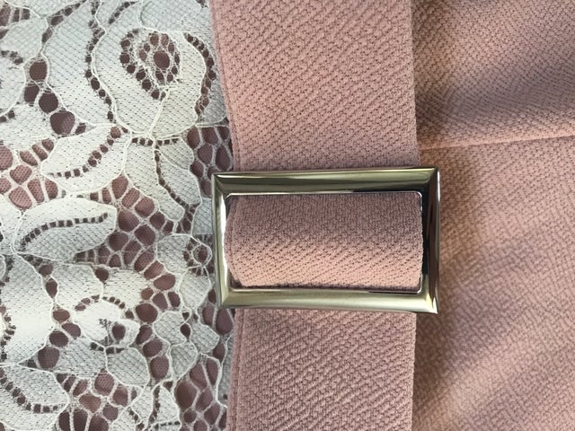 Girls river island pink and white lace jumpsuit