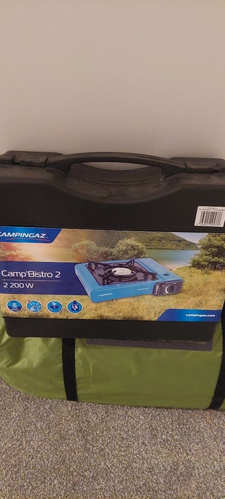 4 man tent brand new cooker double air bed and bra