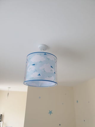baby boy hanging lamp