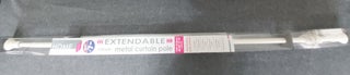 2Metal curtain pole, extendable from 122cm to 213.