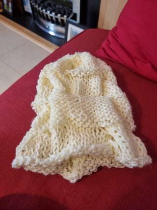 knitted hats and scarves