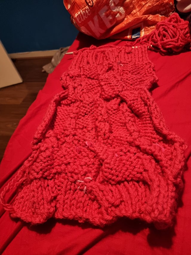 knitted hats and scarves