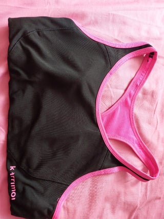 women's Karrimor black/pink sports bra