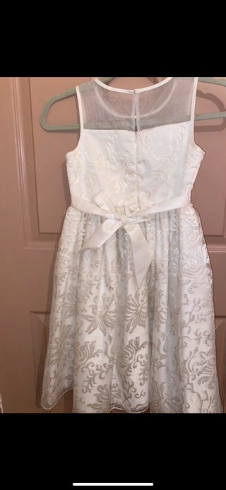Cream-coloured formal dress