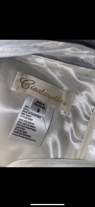 Cream-coloured formal dress