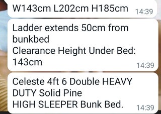 Bunk bed DOUBLE SIZE