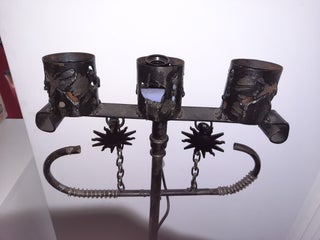 GOTHIC FLOOR LAMP and CANDLE HOLDER
