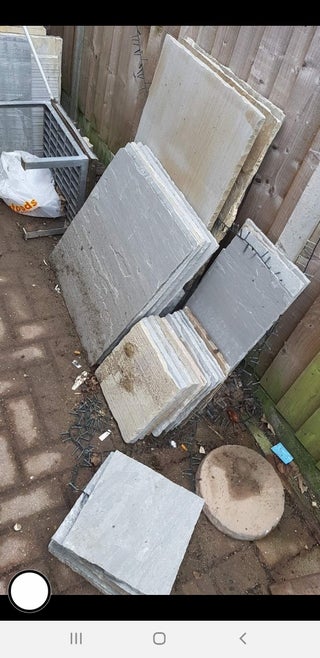 different patio slabs