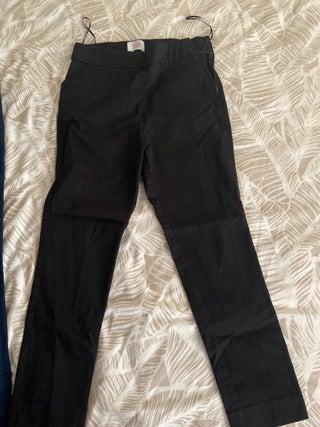 Black and dark blue trousers