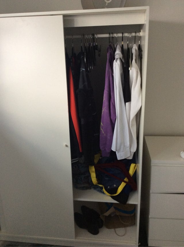 Wardrobe with sliding doors