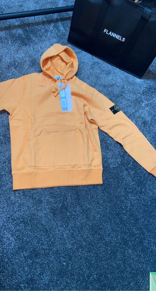 Stoney hoodie orange size large men's