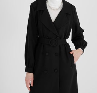 Brand New Refka Black Trench Coat