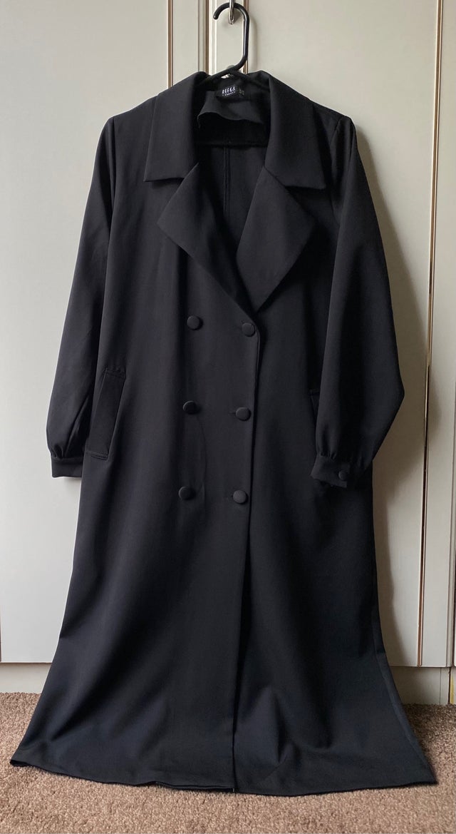 Brand New Refka Black Trench Coat