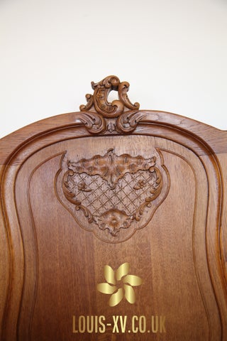 Antique King Lovely Louis XV Bed Carved Oak