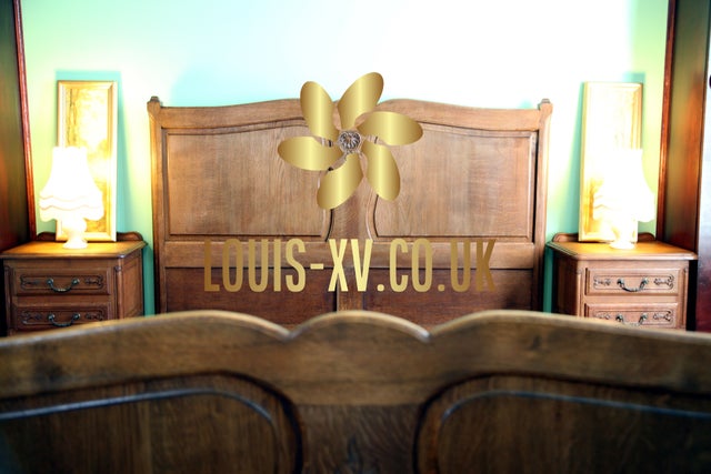 Beautiful Antique Louis XV King Bed