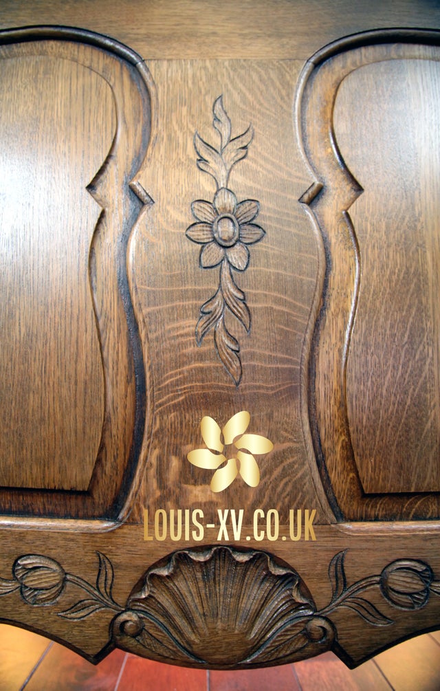 Beautiful Antique Louis XV King Bed