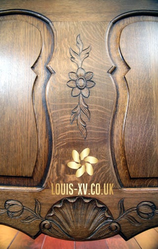 Beautiful Antique Louis XV King Bed