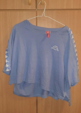 Blue Crop top