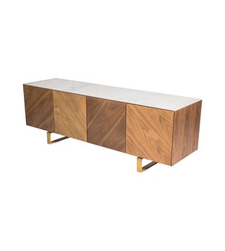 MARBLE TOP TV CONSOLE UNIT