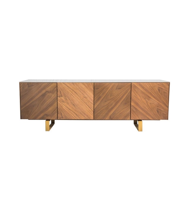MARBLE TOP TV CONSOLE UNIT