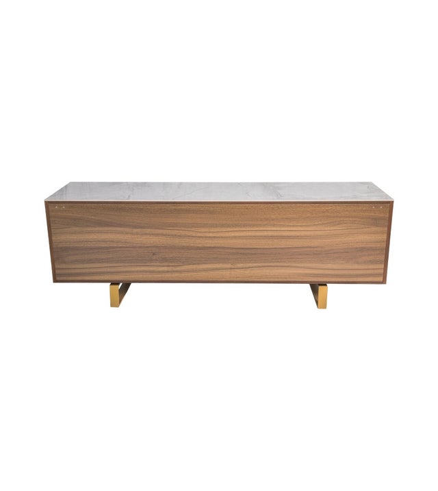 MARBLE TOP TV CONSOLE UNIT